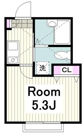 モンステラ妙蓮寺Ｂ棟の物件間取画像